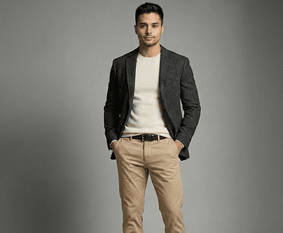 Fashion model after AI clothes changer complete outfit transformation—new clothing applied