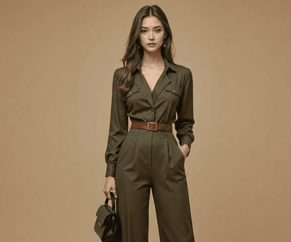 Fashion photo after AI bottom swap—new pants or skirt applied