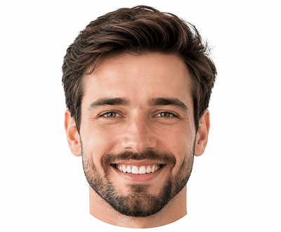 Single face extracted cleanly from group photo