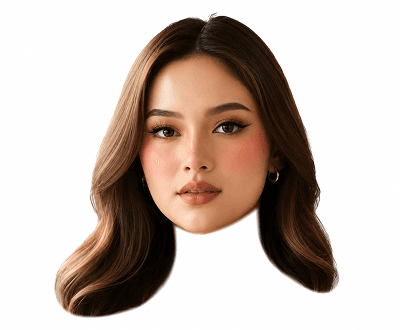 Face cutout placed in a creative composite scene