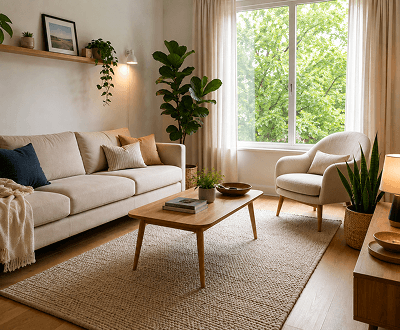 Photo with enhanced area seamlessly integrated