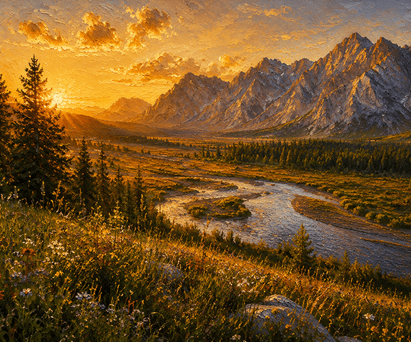 Watercolor or oil painting result from image to image AI