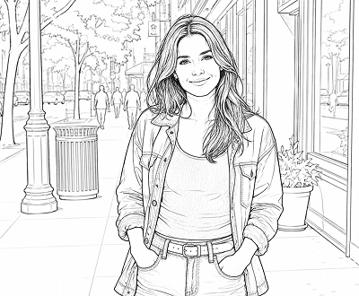 Clean line art result from image to image style transfer