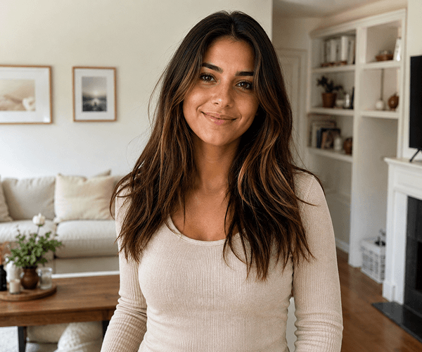 Portrait after AI Image Upscaler sharpening and clarity improvement