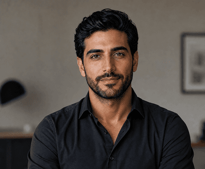 Portrait after preset skin tone applied with natural-looking results