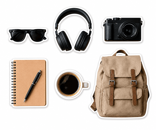 Images converted into a cohesive, professional sticker collection