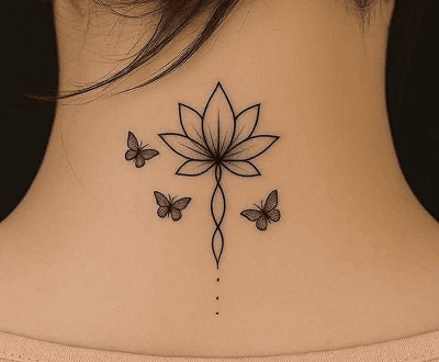 Wrist after AI-generated minimalist tattoo design with delicate fine-line details