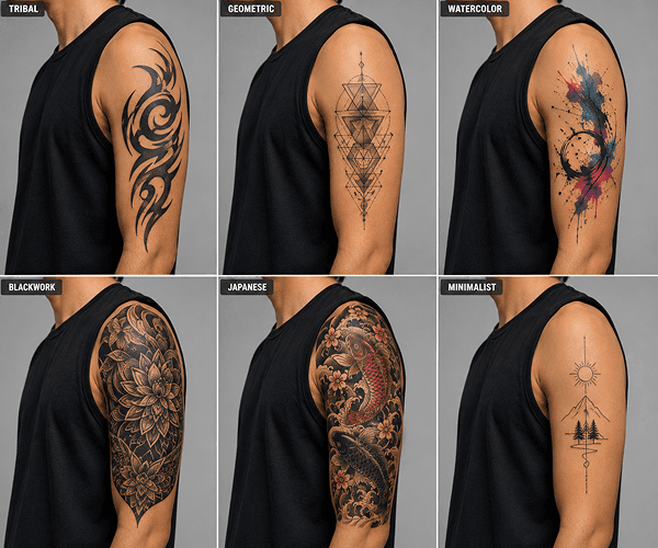 Arm after AI-generated realistic tattoo design with accurate placement and style rendering