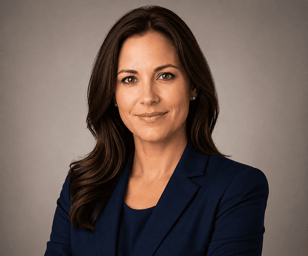 Clean professional headshot without watermark after AI removal
