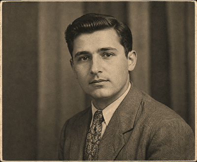Restored archive photo after AI watermark removal