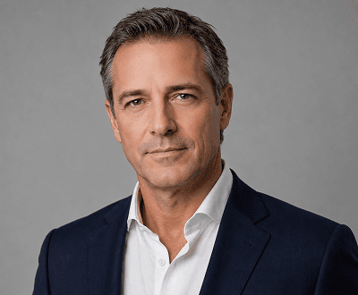 After: Portrait with smooth forehead and reduced wrinkles using AI