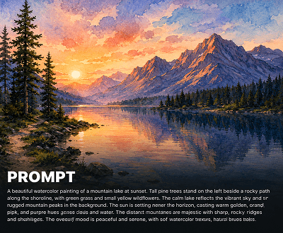 Detailed artistic style and technique prompt from illustration